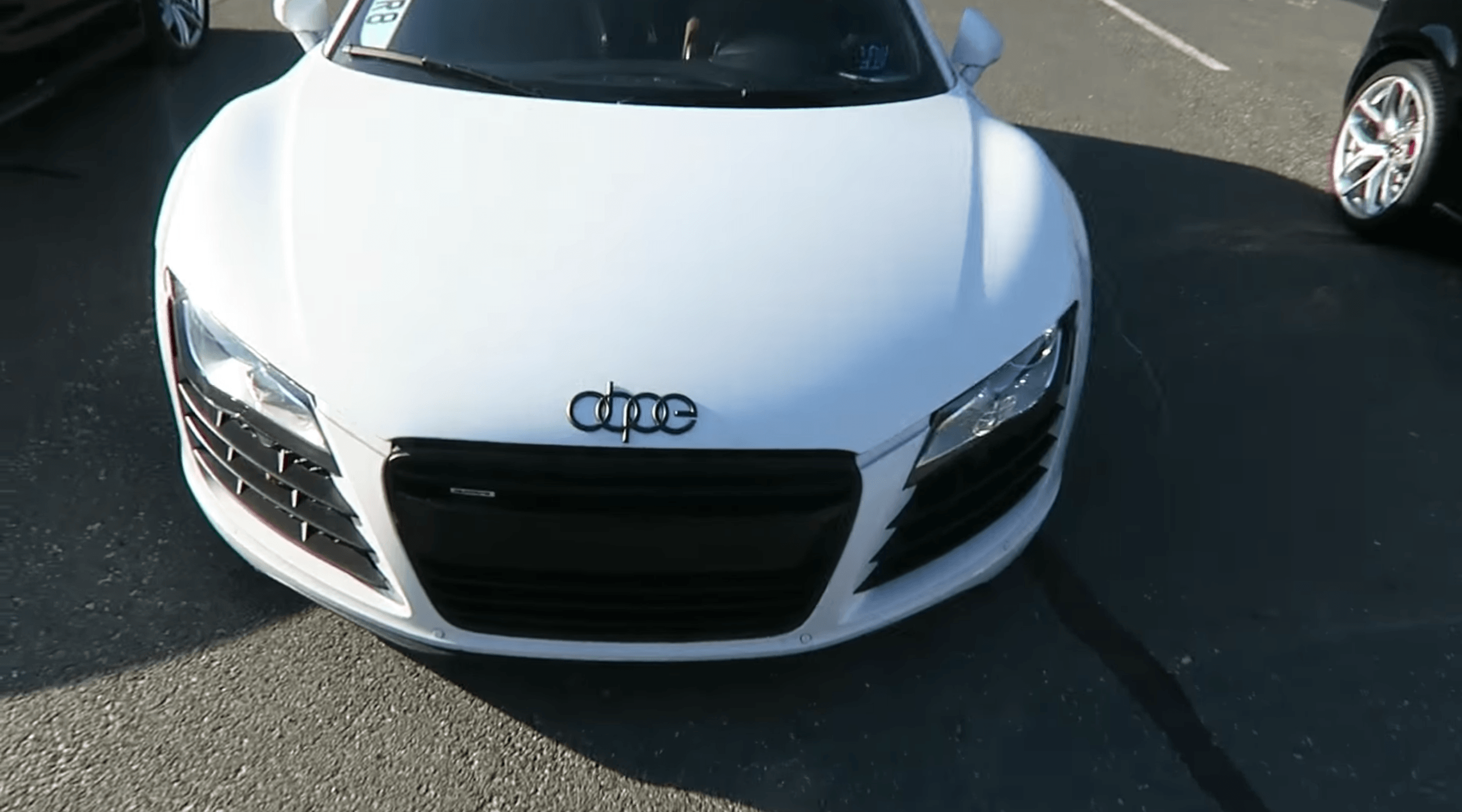 Audi Dope Logo - This audi hood ornament spells dope
