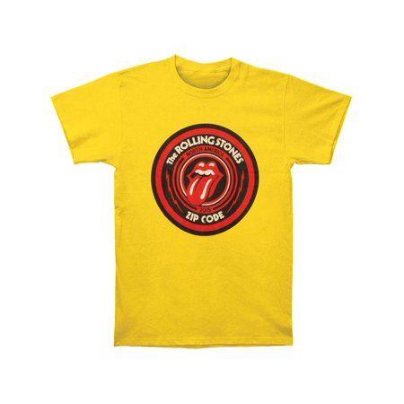 The Rolling Stones Circle Logo - Rolling Stones - Rolling Stones Men's Circle Logo Yellow Tour T ...