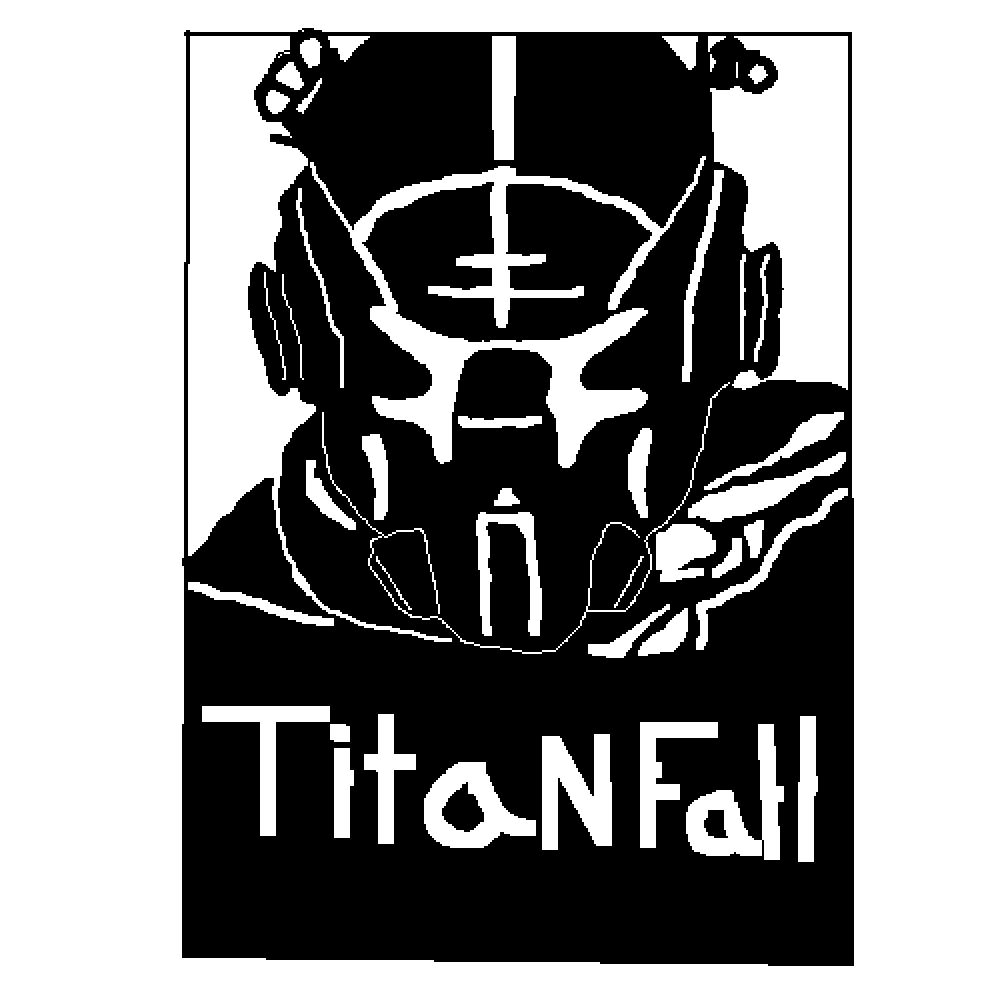 Black and White Titanfall Logo - Pixilart - TitanFall 2 by Black-Furry