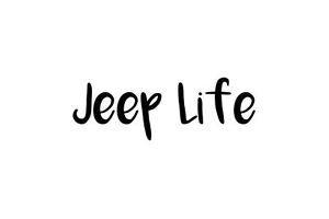 Jeep Life Logo - Jeep Life v1 4X4 Logo funny Tj Cj Wrangler offroad decal window
