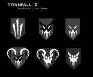 Black and White Titanfall Logo - Apex Predators