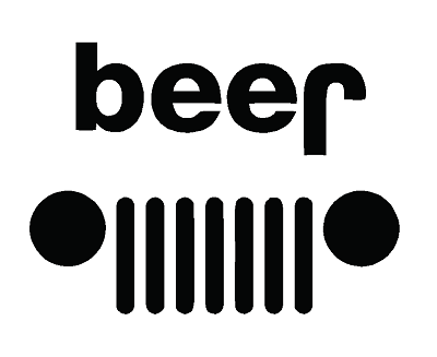 Jeep Life Logo - Beer Jeep Logo Decal Pressure sensitive adhesive The harder you