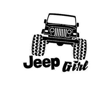 Jeep Life Logo - Jeep Girl Car Decal Jeep Life Car Decal from WhitneysMonograms on