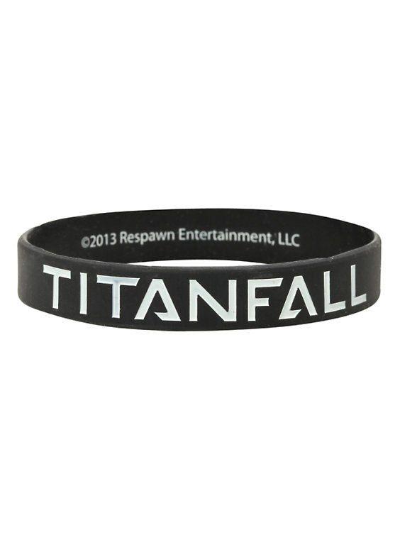 Black and White Titanfall Logo - Titanfall Logo Rubber Bracelet