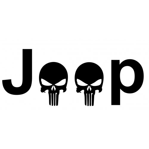 Jeep Life Logo - Jeep punisher decal set of 2 | Styfe Life