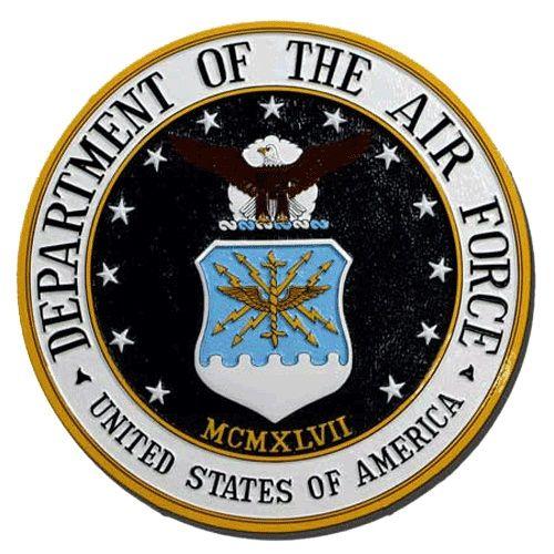 Air Force Seal Logo - USAF wooden seal plaques & podium logo emblems