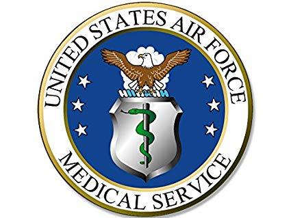 Air Force Seal Logo - American Vinyl Round AIR Force Medical Service Seal
