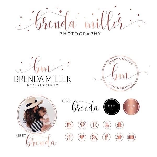 Gold Dot Logo - Brenda Miller Package - Macarons and Mimosas