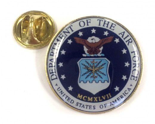 Air Force Seal Logo - Air Force Seal Lapel Pin (Round Emblem Design)