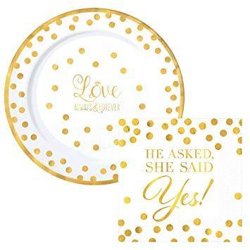 Gold Dot Logo - Amazon.com: Love Premium Gold Dot Party Supply Pack! Bundle Includes ...