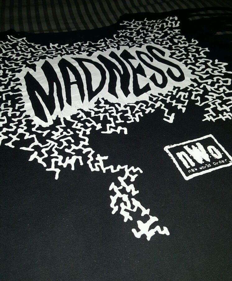 Randy Savage Madness Logo - Macho Man Randy Savage NWO Costume Shirt Glasses Tights Bandana