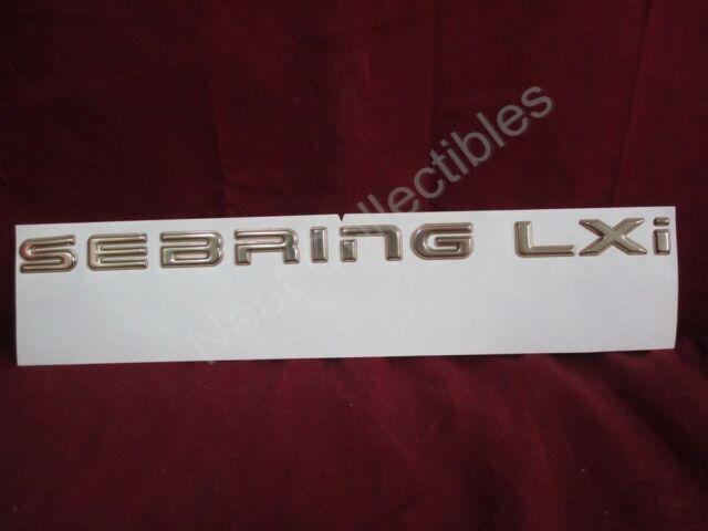 LXI Logo - NOS OEM Chrysler Sebring sebring Lxi Trunk Nameplate Emblem 1997
