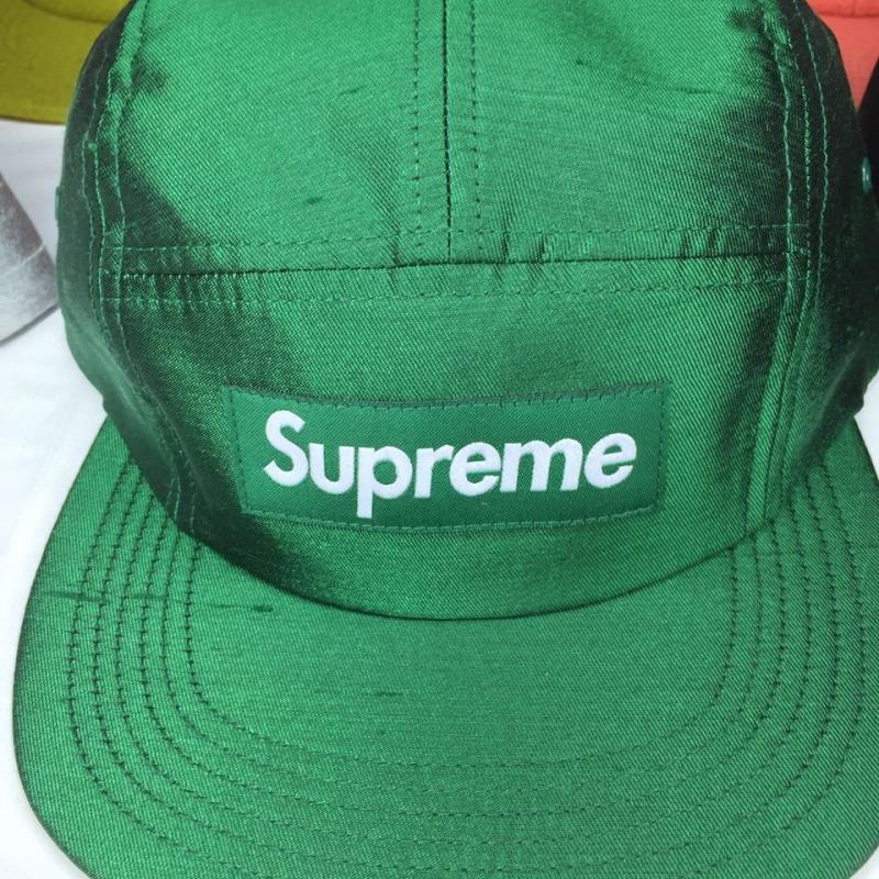 Green Supreme Logo - Supreme Camp Cap Silk Dark Green • Hats • Strictlypreme