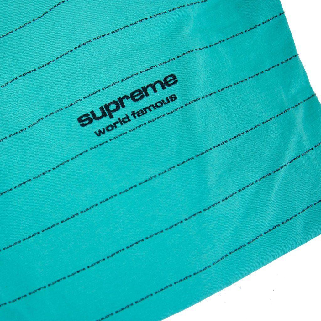 Green Supreme Logo - Supreme Logo Stripe Long Sleeve Green – Tuzex Fashion Store