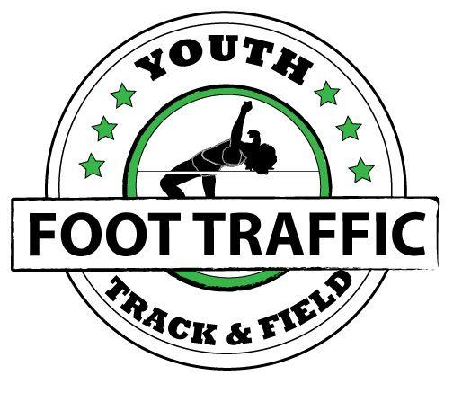 Track Foot Logo - Foot Traffic Running Store Youth Clubs Coaching