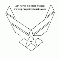 Printable Air Force Logo - US Air Force Logo Stencil