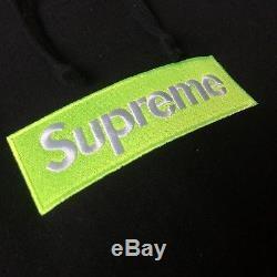 Green Supreme Logo - Supreme Box Logo Hoodie Black Like Green Large L