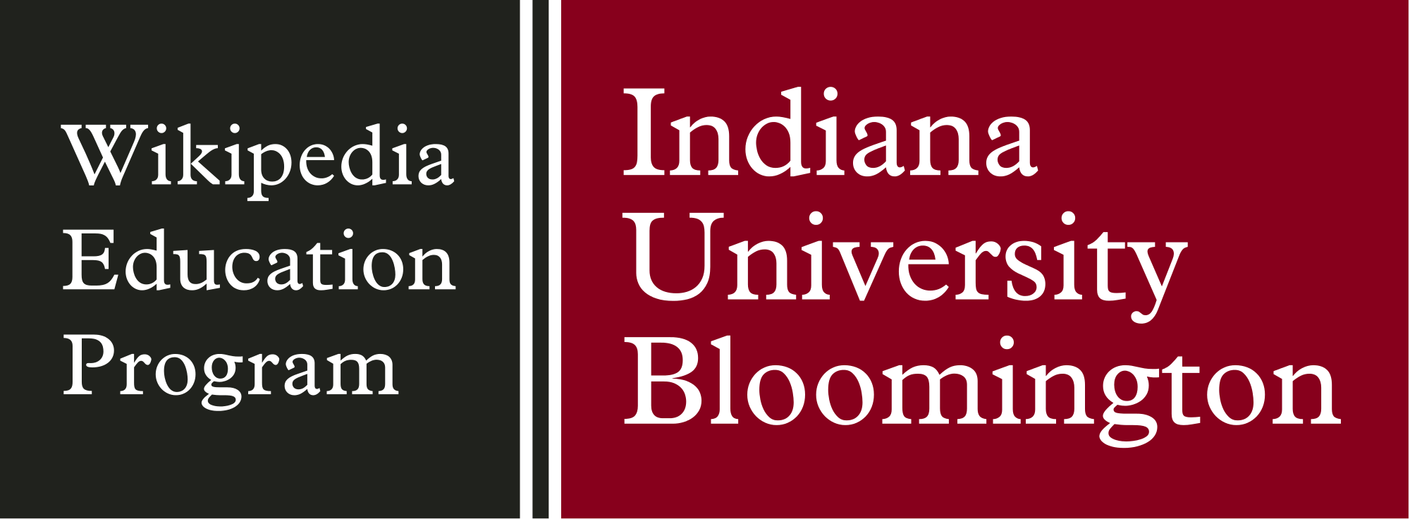 Indiana University Bloomington Logo - Wikipedia Education Program Indiana University Bloomington logo