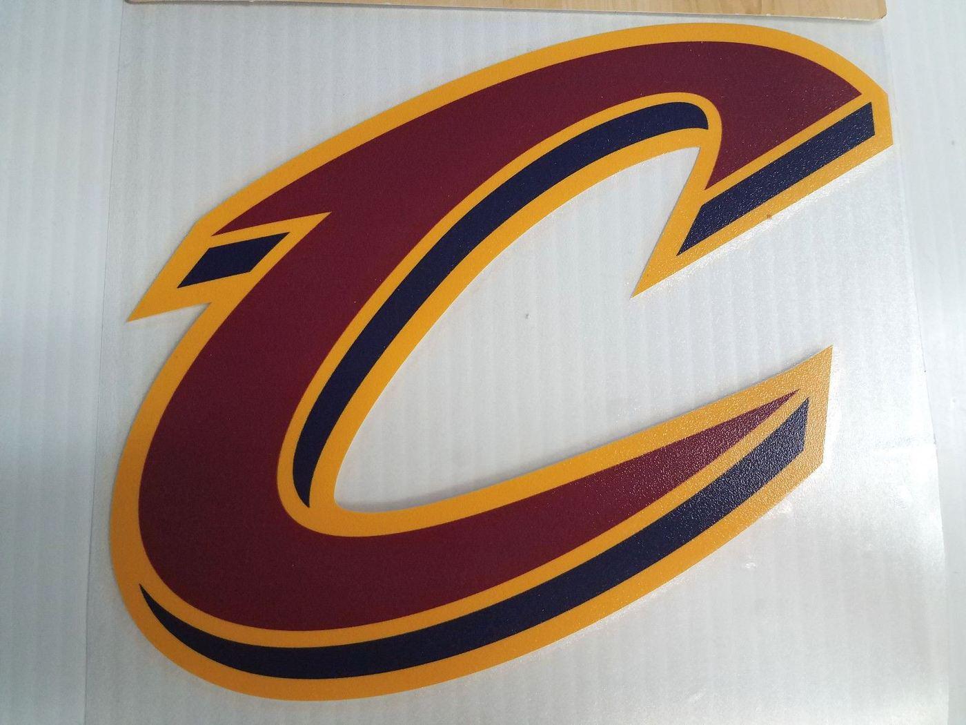 Cavs C Logo - Cleveland Cavaliers Colored C Window Die Cut Decal Wincraft Sticker
