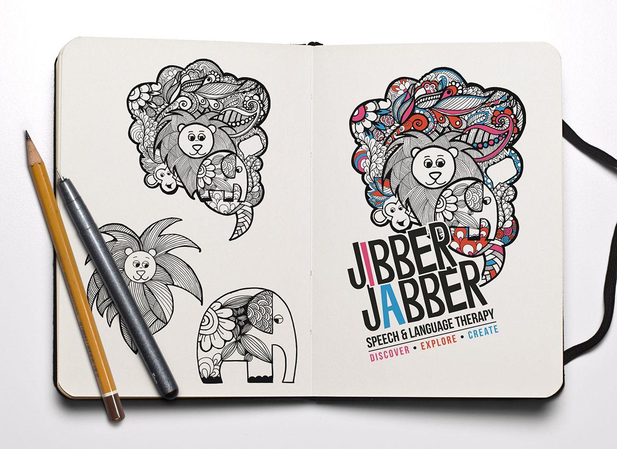 Jabber Logo - Jibber Jabber logo, motifs and UI design