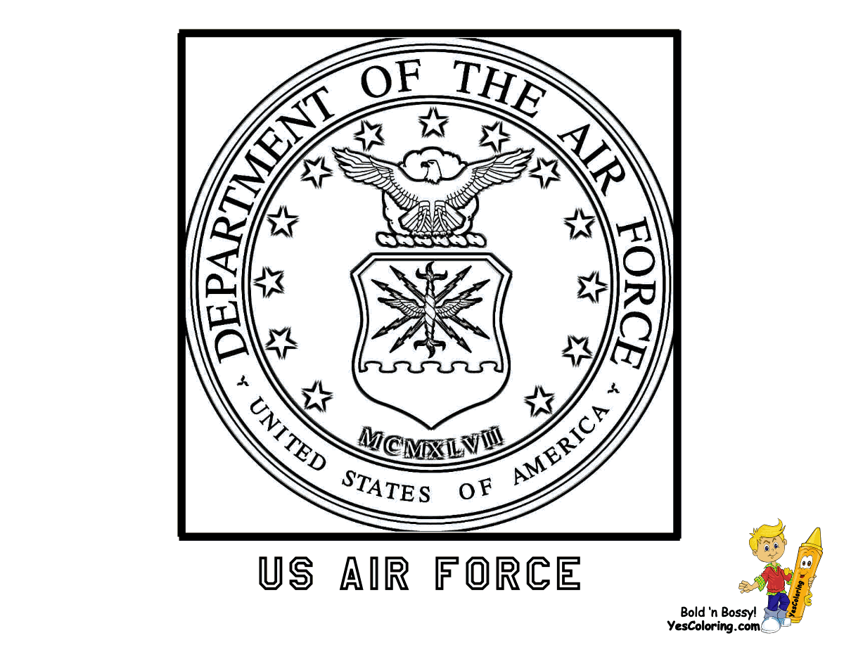 Printable Air Force Logo - US Air Force Flag coloring at YesColoring