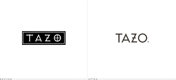 Tazo Logo - Brand New: Tazo Drops the Gothic Act