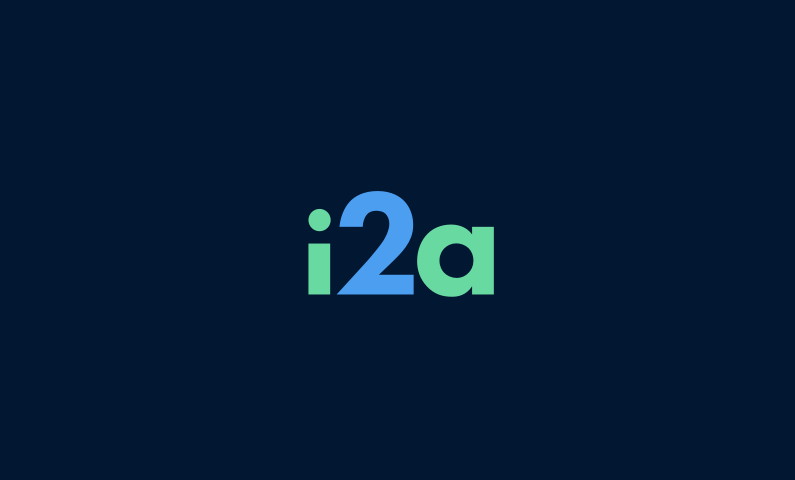 Three Letter Brand Logo - I2a is three letter domain name