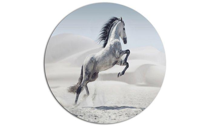 Galloping White Horse Circle Logo - Up To 23% Off on Galloping White Horse' Ultra ... | Groupon Goods