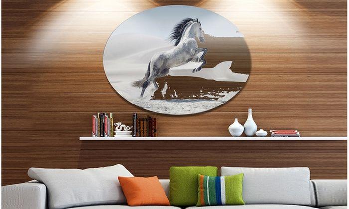 Galloping White Horse Circle Logo - Up To 23% Off on Galloping White Horse' Ultra ... | Groupon Goods