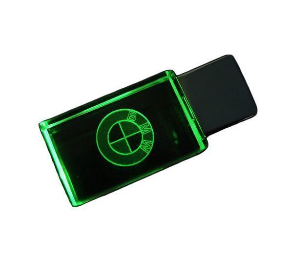 Green BMW Logo - BMW Transparent USB Flash Drive 4-64gb (4 colors) – BMW M passion