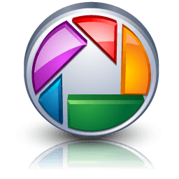 Media Player Logo - Picasa Social Logo Media Player / High Detail Social / 256px / Icon