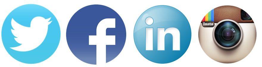Facebook Instagram Twitter Linkedin Logo Png - Reverasite