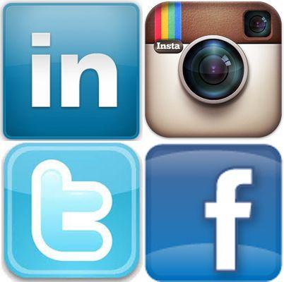 Facebook Twitter Instagram LinkedIn Logo - Discover us - Join us on Facebook, Twitter, Instagram and Linkedin