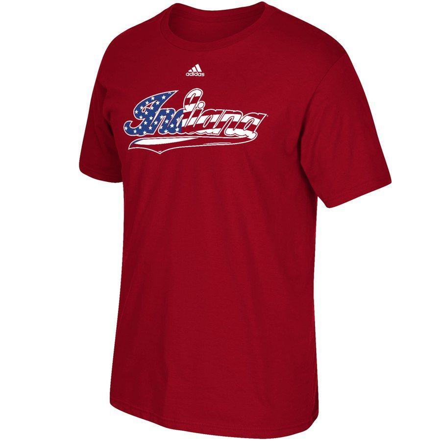 Crimson Military Logo - adidas Indiana Hoosiers Crimson Military Baseball Wordmark T-Shirt