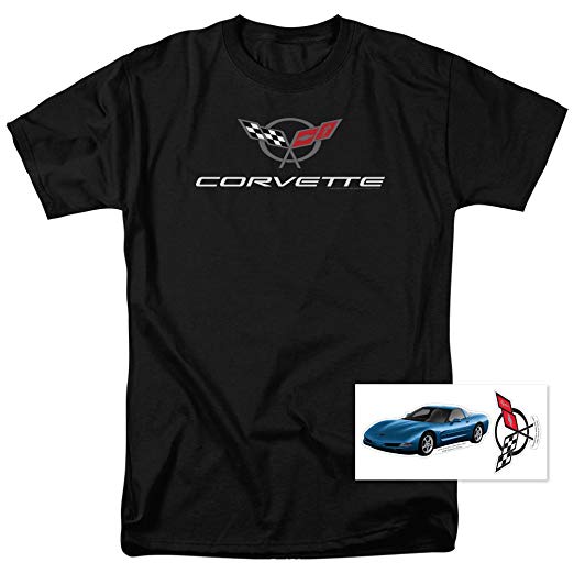 GM Car Logo - Amazon.com: Chevy Corvette Chevrolet Vintage GM Car Logo T Shirt ...