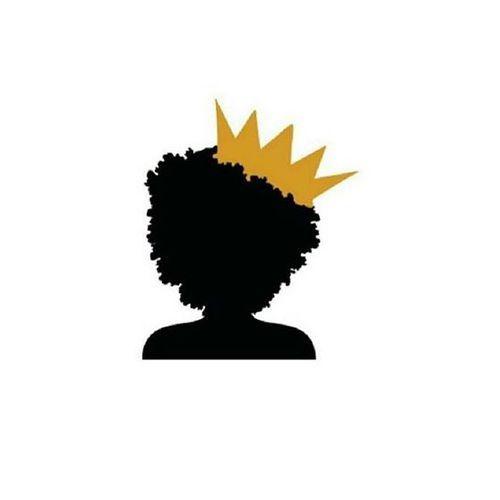 Afro Woman Logo - black, power, and crown image | Beautiful in Black | Black girl art ...