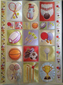 Quilling Sports Logo - Metallic Sticker Sheet - Sports [EC-DEST01-Sports] : PaperQuilling ...