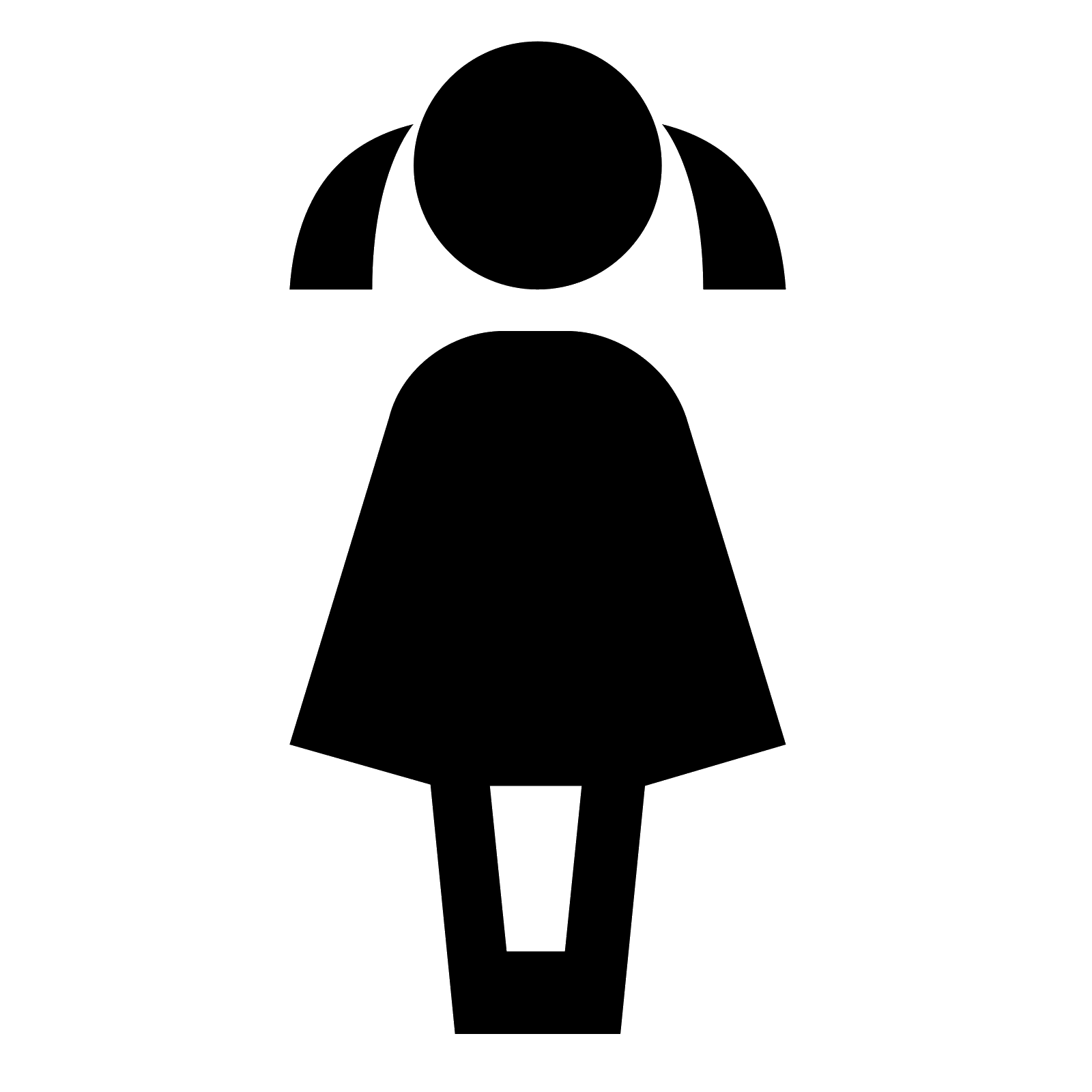 Girl Black Logo - Girl Icon. The.logo Of