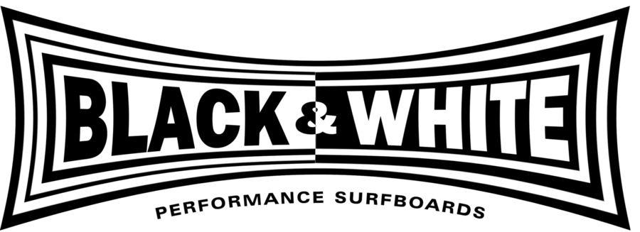 Black White Logo - Black and White Surfboards - Mid Range