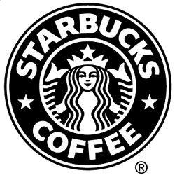 Black White Logo - Starbucks Logos