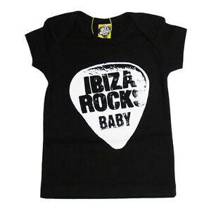 Girl Black Logo - OFFICIAL Ibiza Rocks Baby T Shirt Boy Girl BLACK Plectrum Logo 0