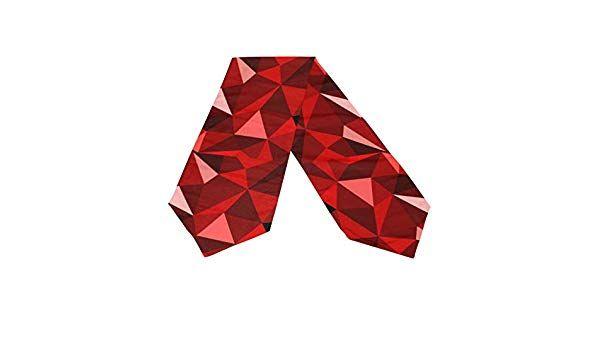 Double White Red Triangle Logo - Amazon.com: WIHVE Table Runner Rug Red 3D Geometric Triangle Double ...