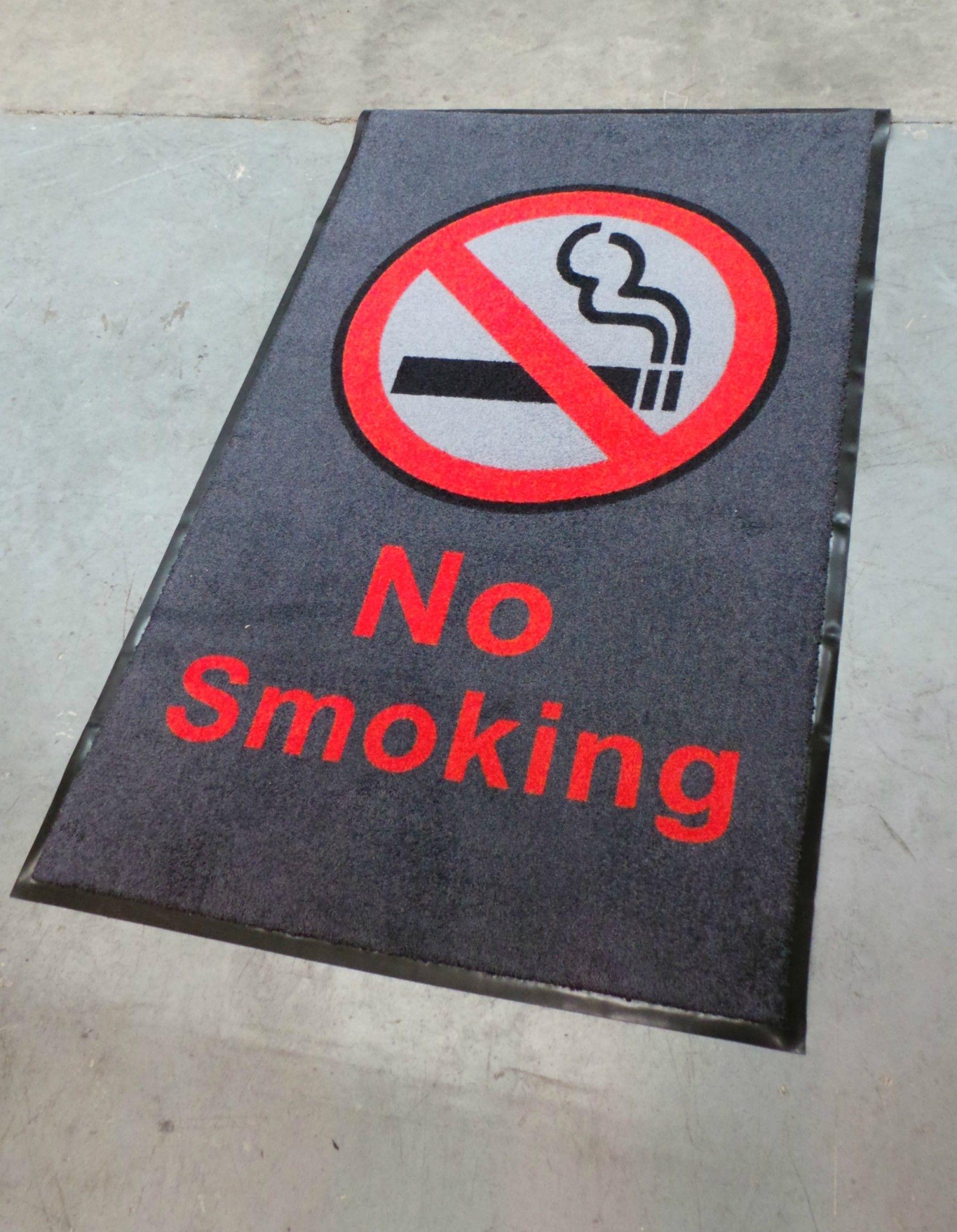 Smoking Logo - No Smoking Logo Mat
