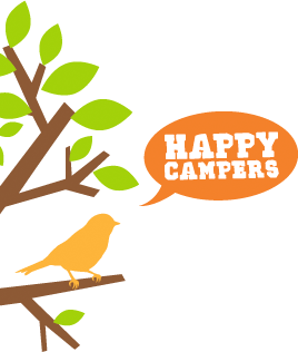 Happy Camper Logo - Happy Campers Van Rental in Iceland