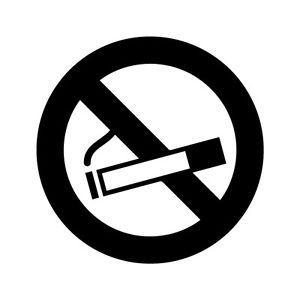 Smoking Logo - No Smoking Sign Logo Vinyl Decal Sticker Size & Color