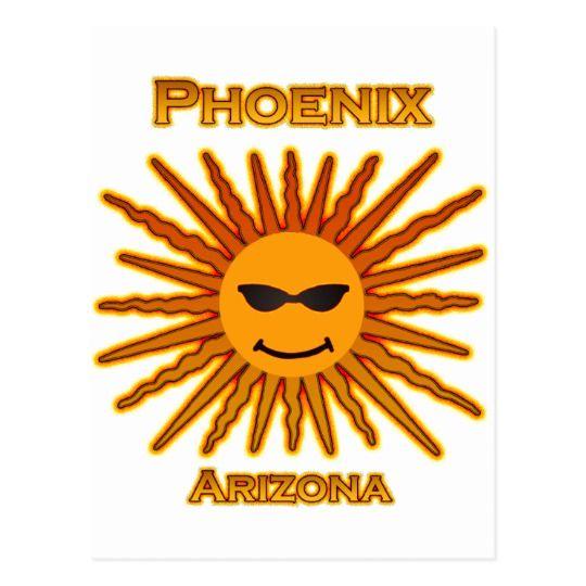 Colored Sun Logo - Phoenix Arizona Sun Logo Postcard | Zazzle.com