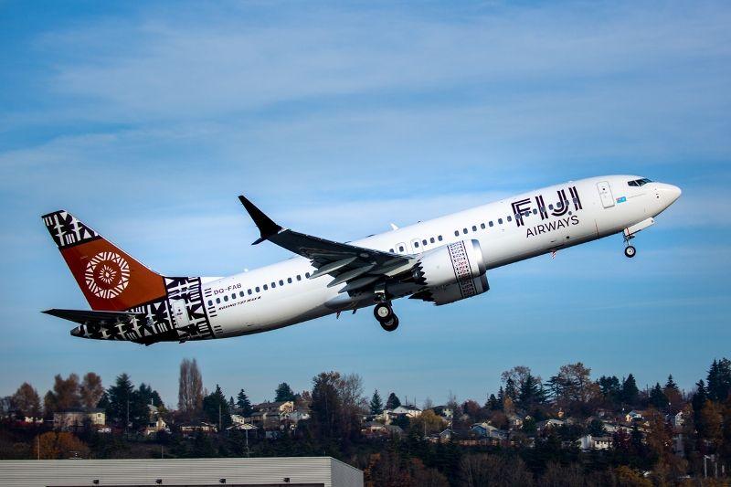 Fiji Airlines Company Logo - Boeing delivers new 737 MAX aircraft to Fiji Airways