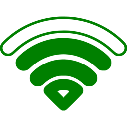 Green WiFi Logo - Green wifi 3 bars icon - Free green wifi icons