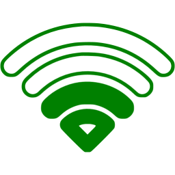 Green WiFi Logo - Green wifi 2 bars icon - Free green wifi icons