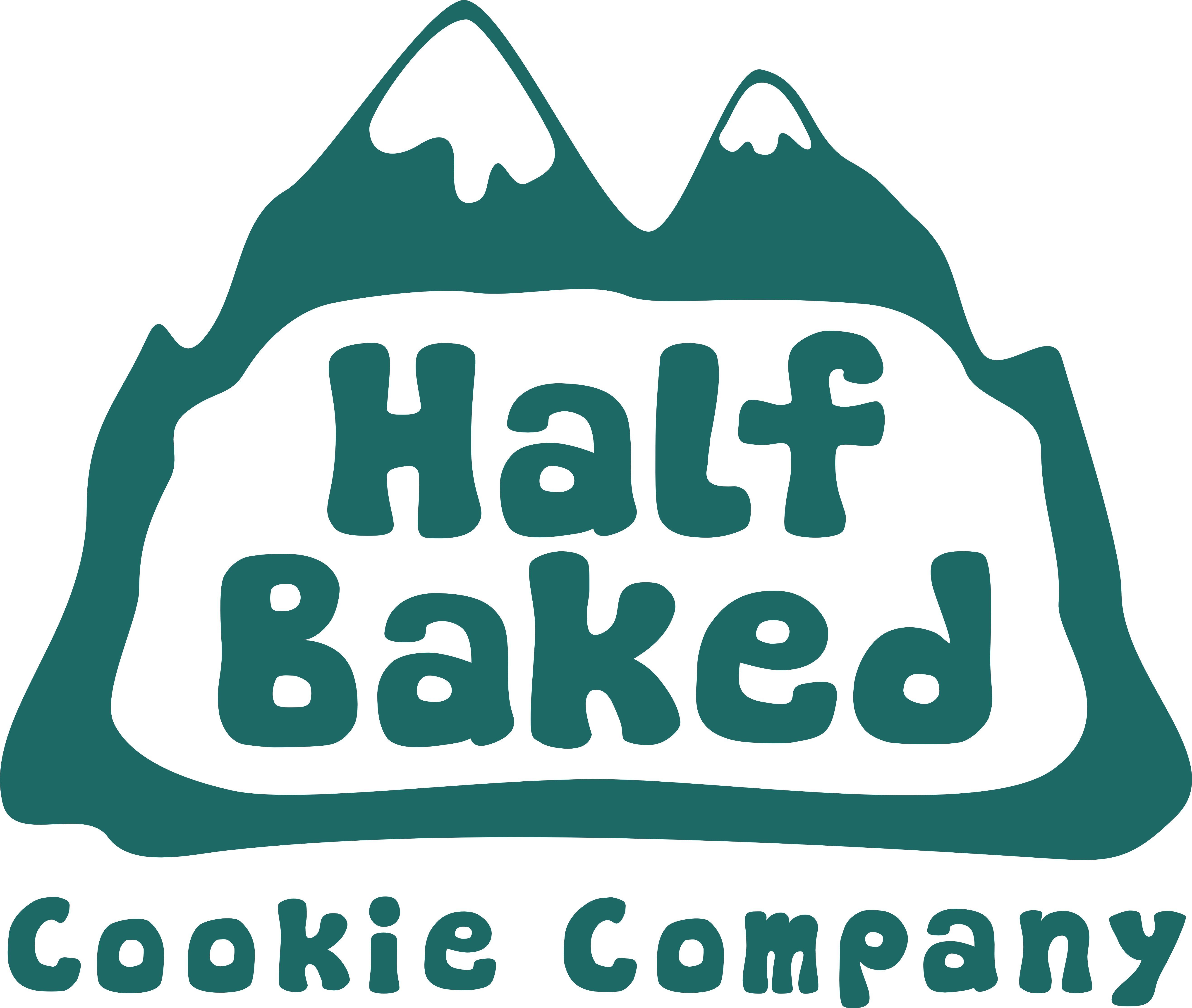 Cookie Company Logo - Half Baked Cookie Company